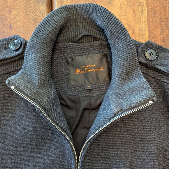 Ben Sherman Military Wool Bomber - Picture 2 of 8